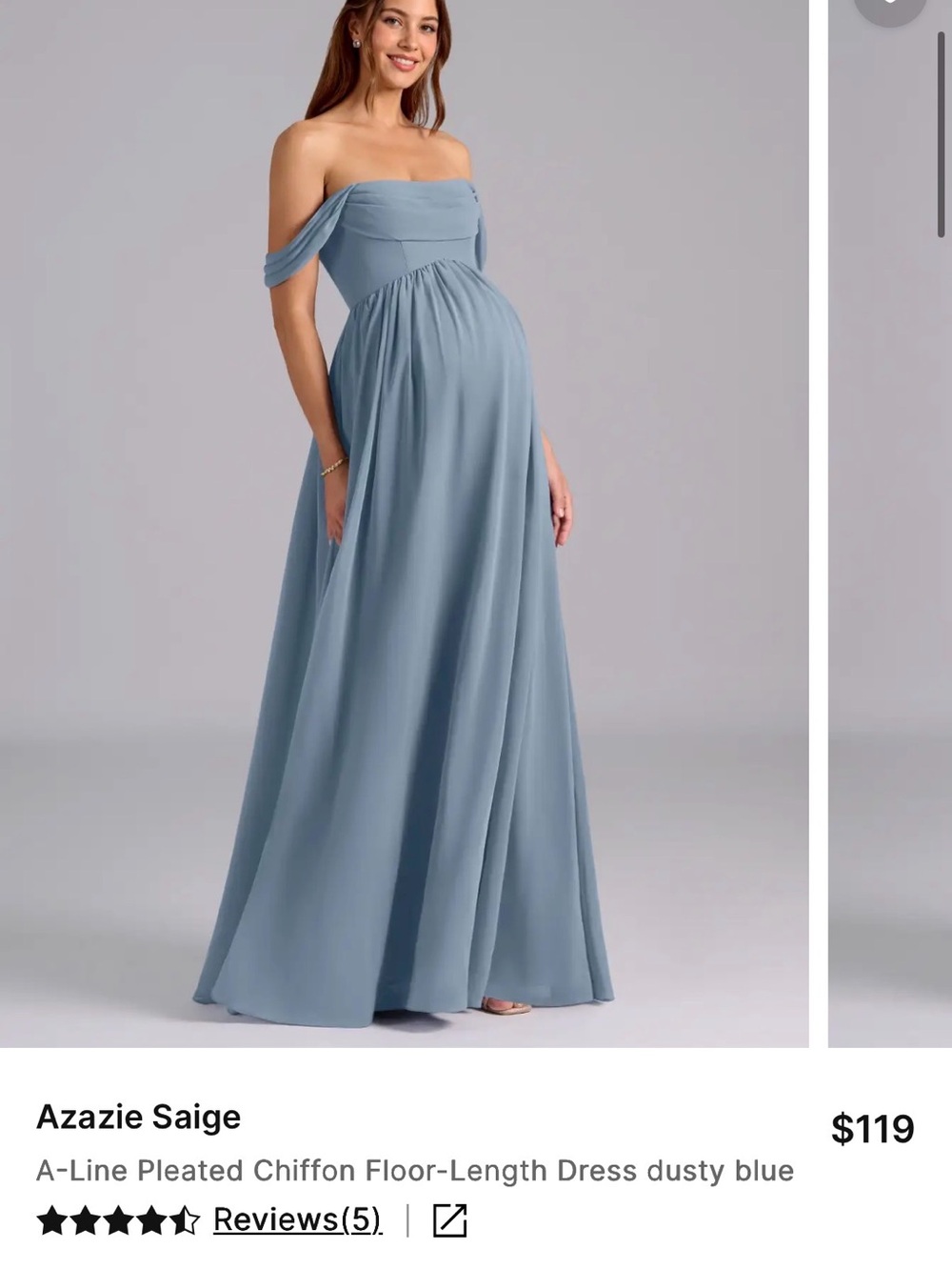 Azazie Saige Maternity Bridesmaid Dress